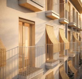 1º PREMIO. NUEVO EDIFICIO DE VIVIENDAS EN C/DESCALZOS, CASCO ANTIGUO, PAMPLONA. En construcción