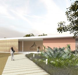 1º PREMIO. CENTRO INFORMACIÓN Y DINAMIZACIÓN TURÍSTICA BARDENAS en FUSTIÑANA, en construcción